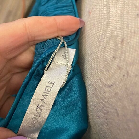 Carlos Miele designer evening 100% silk gown, size 44(US12) - Picture 12 of 16